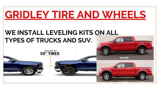 We installed leveling kits