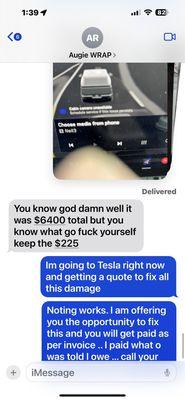 More insults form Augie