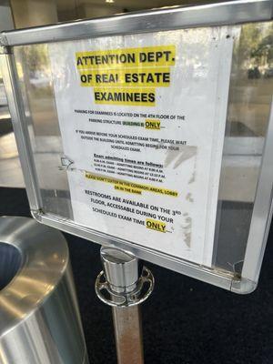 We have to proof of the exam center's carelessness