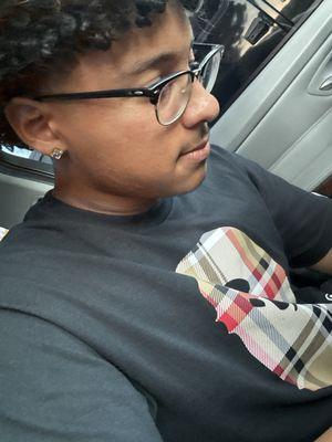 He was sad we had to leave the maze look at him:(