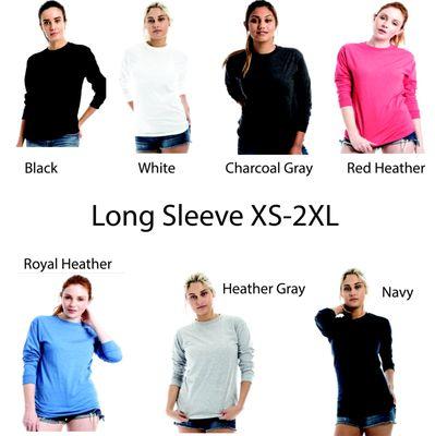 Blank Long Sleeve Shirt Options for fall and winter