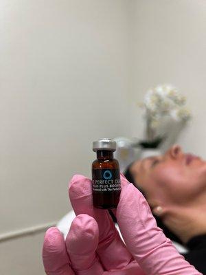 The Perfect Derma Peel takes about 15-20 mins to apply...but with amazing results 7 days later!