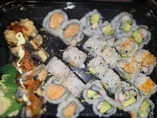 Four types of sushi I love