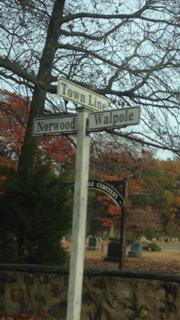 Town Of Walpole -- Town Line Walpole Sign