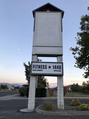Marquee sign for plaza on N. Carson St.