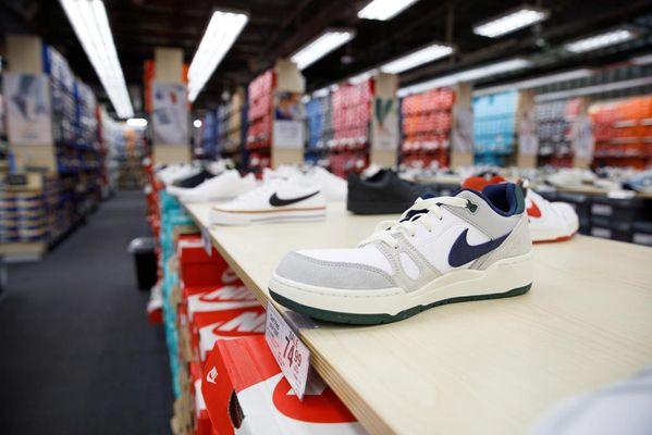 Athletic Shoes Section of Store