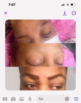 Before and after photos