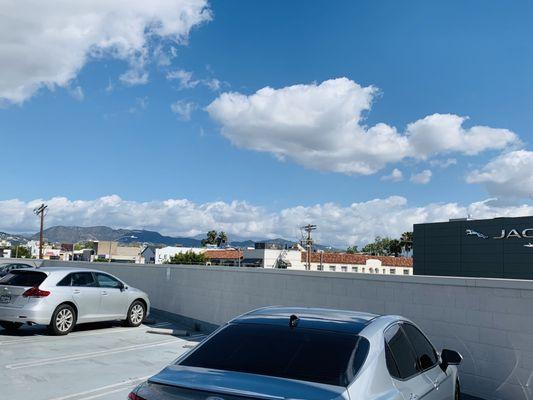 Love the rooftop parking!