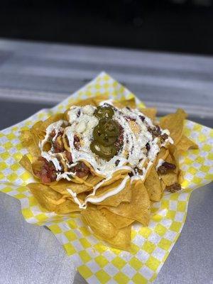 Beef nachos