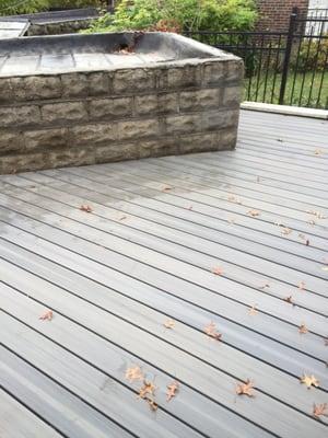 Another view of the finished deck