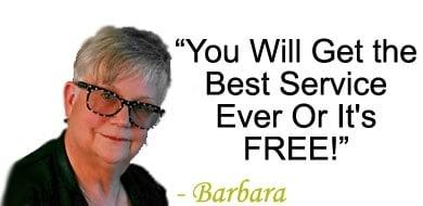 You will get the best service ever or it's free!