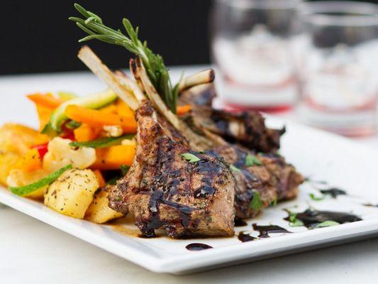 Braised Lamb chops
 
 Fresh cut lamb chops grilled to perfection served
 with rice,or fries & grilled vegetables