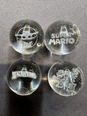 Some of our products! slurper marbels