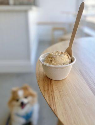 Caramel Crack: Homemade caramel base w/ saltine cracker, chocolate-caramel toffee (single scoop-$6.25)