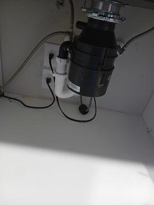 Brand new trash disposal.