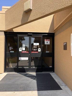 Entrance to pharmacy