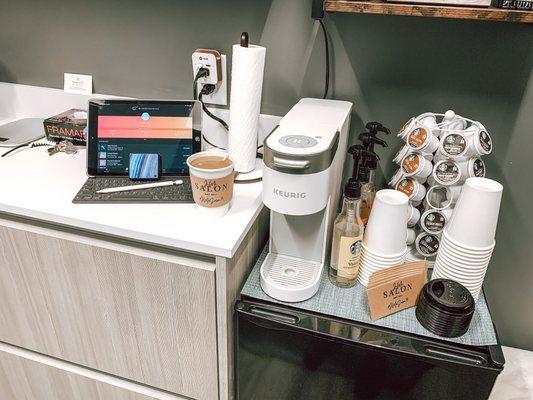 Coffee and work station