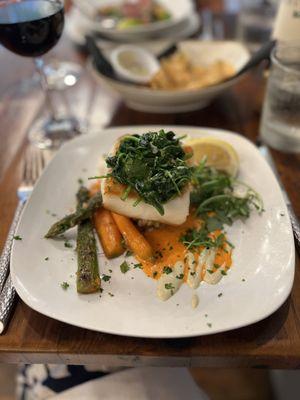 This was the sea bass, the special of the evening.