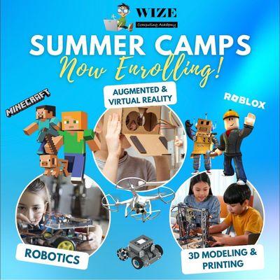 SUMMER CAMP ADVENTURE AWAITS!
Kids love our tech-packed summer camps at Wize Computing Academy in Coconut Creek!