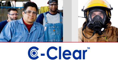C-Clear STOPS fogging on safety glasses and face shields.