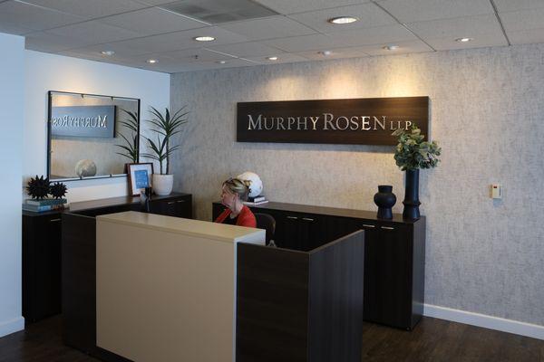 Front office at Murphy Rosen LLP