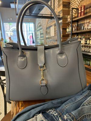 Got this gorgeous Italian leather bag at French Twist Boutique!!