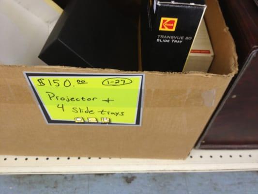 Slide projector 150 dollars :(