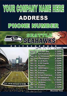 magnetic business cards with your favorite sports team's schedule!