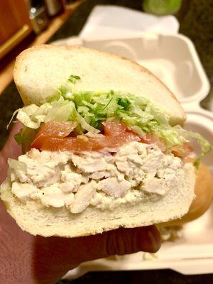 Chicken salad - that was a great sandwich!