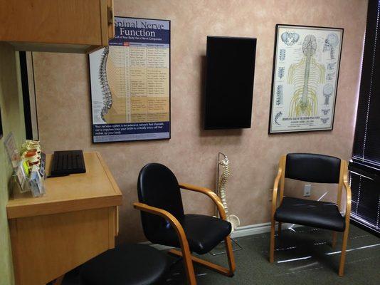 Comprehensive orthopedic neurological examination room.