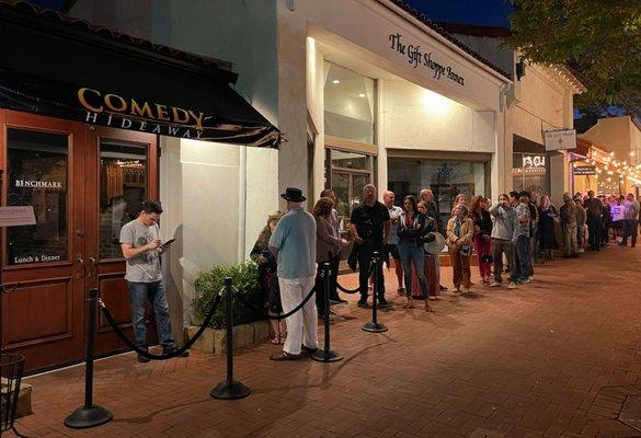 Line to the special preview show