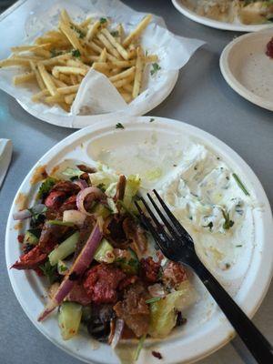 Combination Salad and Fries