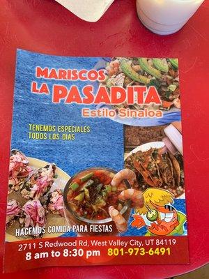 Mariscos La Pasadita