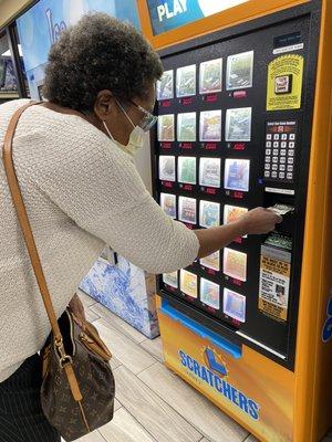 They have lotto ticket machines and a station to pick numbers 02/28/2022