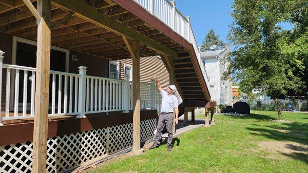 Inspecting a deck