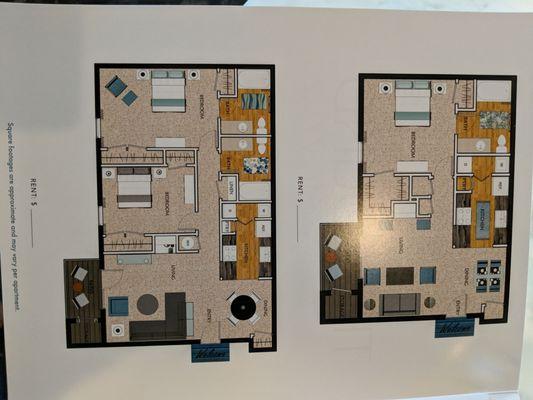 Some layouts of the apartment!! Stop in and mention Mario during you application for move in cost discount.