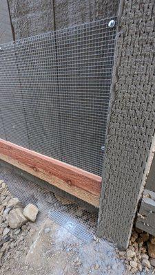 All snake fencing is secured to ensure effectiveness and longevity.