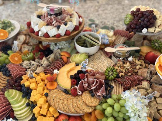 Baby shower grazing station