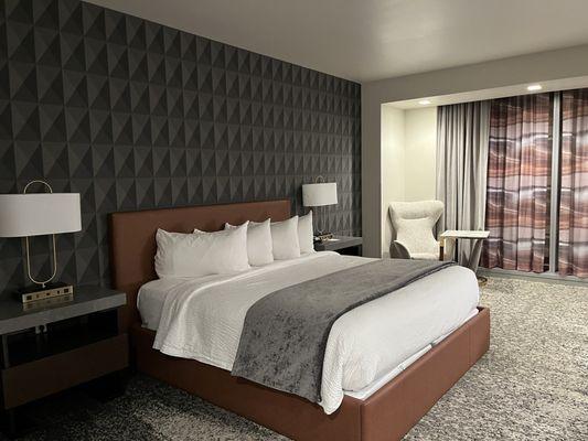 Beautiful room with king-sized bed