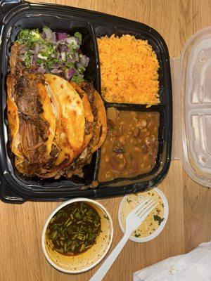 The Birria Plate was Amazing 10/10 recommend! Great local restaurant to support.