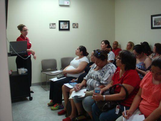 Prenatal/Parenting Classes offered free for community. Available in English and Spanish.