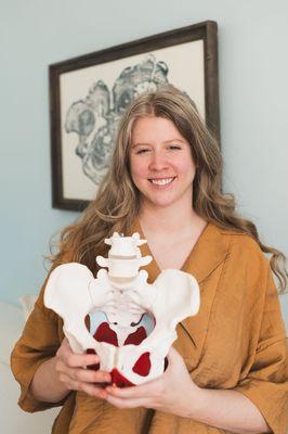 Dr Charlotte 'Charlie' Watts is a pelvic health occupational therapist and trained doula who offers holistic, compassionate care.