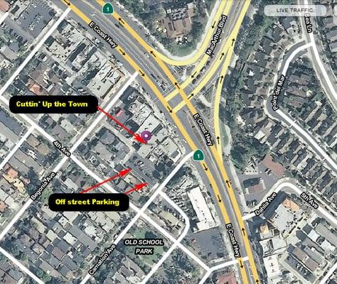 This may help when you are looking for a place to park. ;) It is the second lot on your right after turning on Carnation off E Coast Hwy