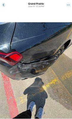 The damage that needed to be fixed.