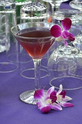Our purple signature drink created by George McCabe