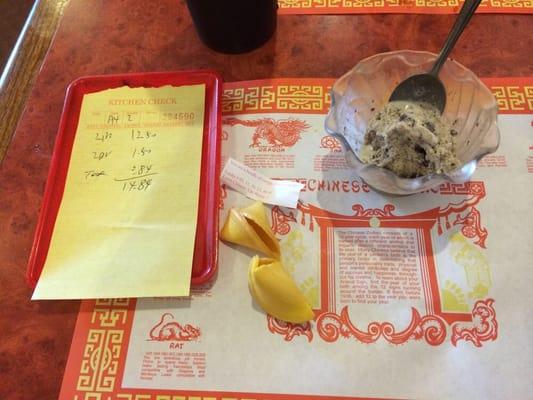 $14.84 for two people is better than any fast food place I know when you buy dessert too.