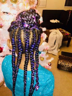Feed in braids
