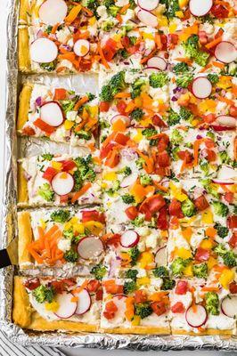 Veggie Pizza w/crescent crust