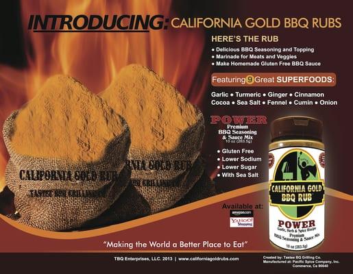 California Gold BBQ Rubs