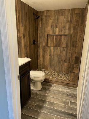 Mannys Flooring and Shower Remodel